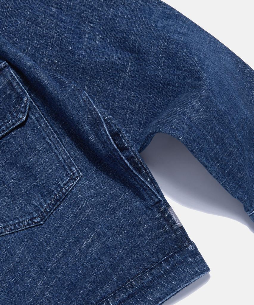 Espionage (Jpn Fabric)Type 1 Kaihara Denim Trucker Jacket Mid Indigo