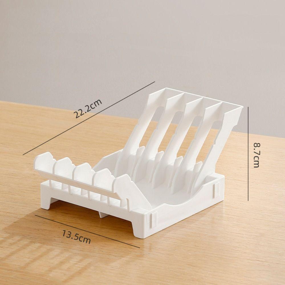 Multifunctional Plastic Plate Rack Draining 4/8 Grids Dish Drain Holder Spliceable Kitchen Sundries Rack Kitchen