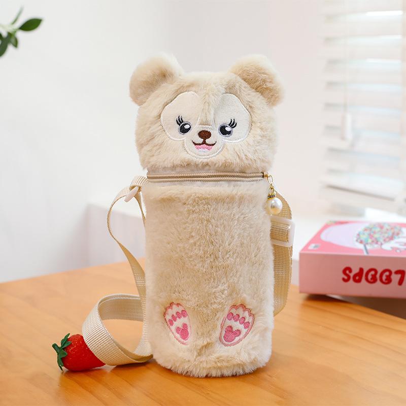 Niedliche Wasserkrug-Schutzhülle, Handy neue tragbare Glas-Plüsch-Wechsel-Schräg-Umhängetasche, Geburtstagsgeschenktasche.