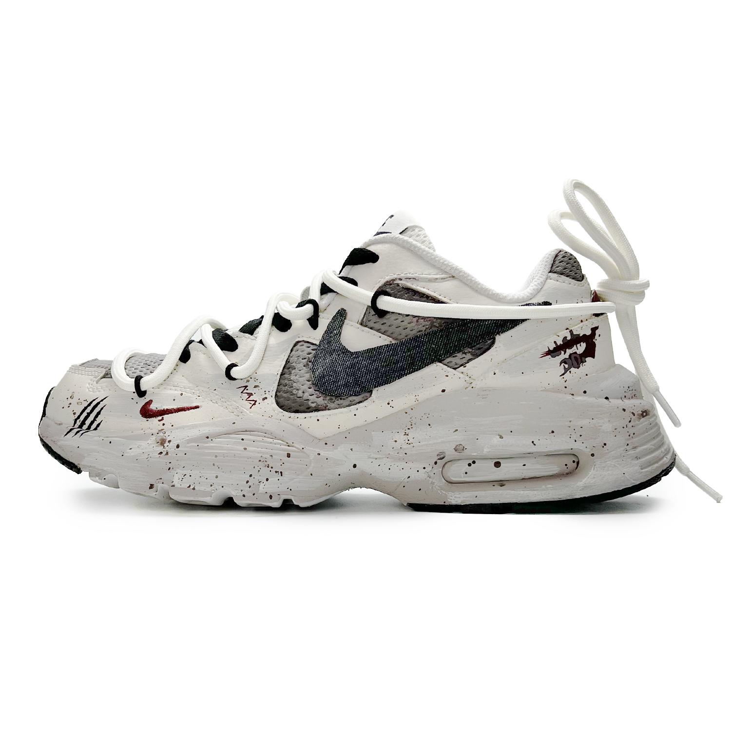 

Nike Air Max Fusion Slip Resistant Abrasion Resistant Low top Casual Running Shoes Women s Gray CJ1671-100(Team285-) 40