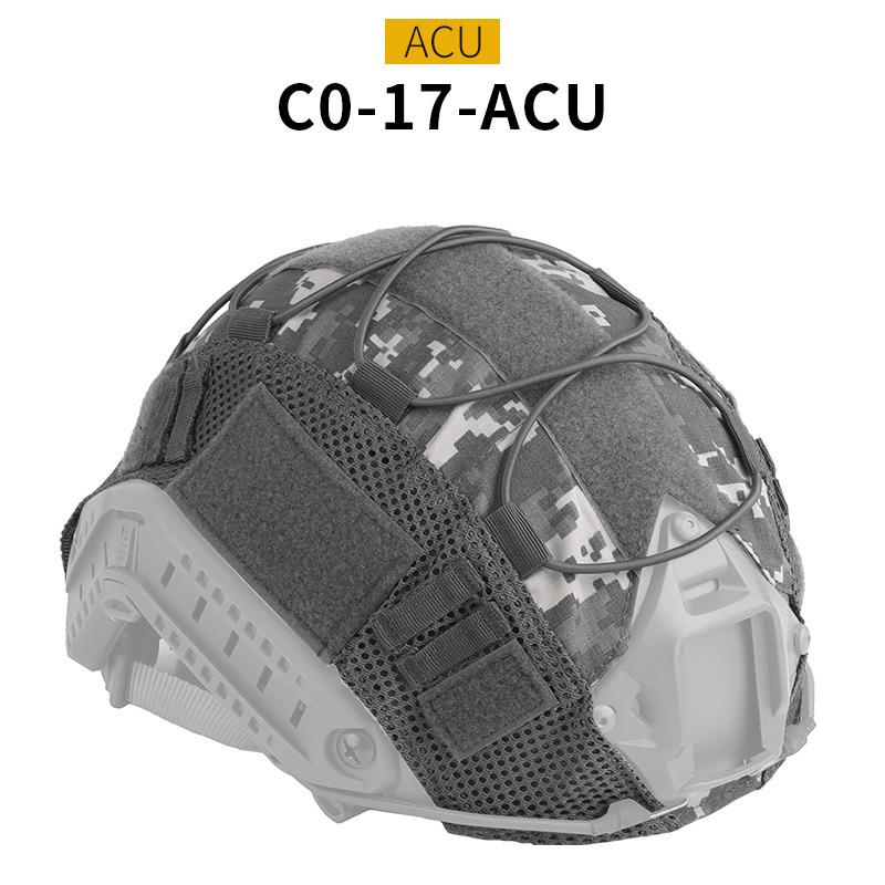 1 PC Multicam Tactical Helmet Cover for Fast MH PJ BJ OPS-Core Helmets Fast Helmet Protector Elasticated Cord with Elastic Cord
