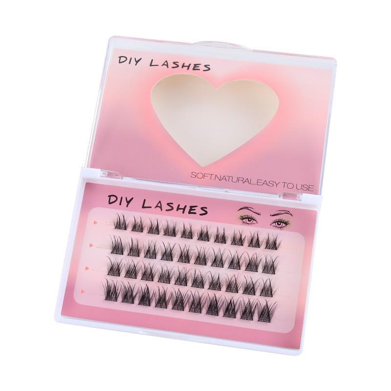 Natural Look Faux Eyelashes: Lazy Dog & Fox Style, Best-Selling, Soft Single Cluster Segments