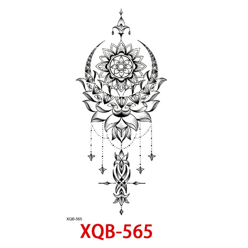 Small Full Arm Tattoo Sticker, Flower Letters, Plain Flower Tattoo Sticker Tattoo