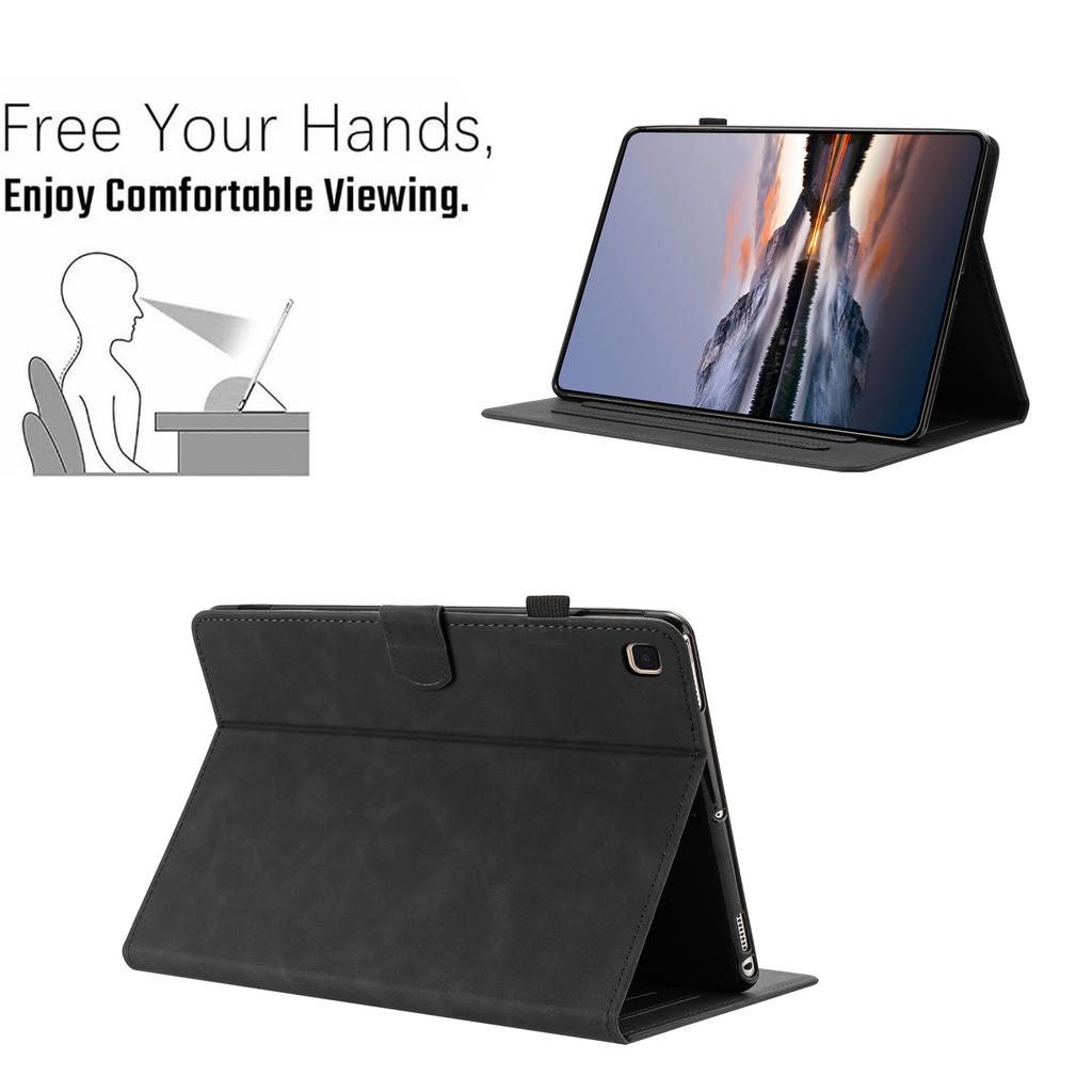 Tablet Case For Samsung Galaxy Tab S6 Lite (2024)/(2022)/(2020) Card Holder Stand Butterfly Floral Imprinted Leather Cover