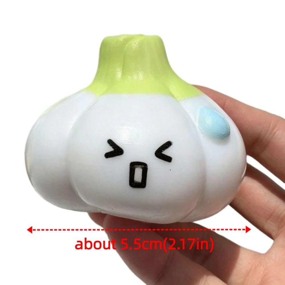 Crunchy Garlic Squeeze Toy Building Blocks Realistic Food Pinch Handmade Ball Children's Gifts