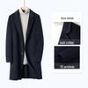 Luomeng Men's Business Wool Blend Overcoat