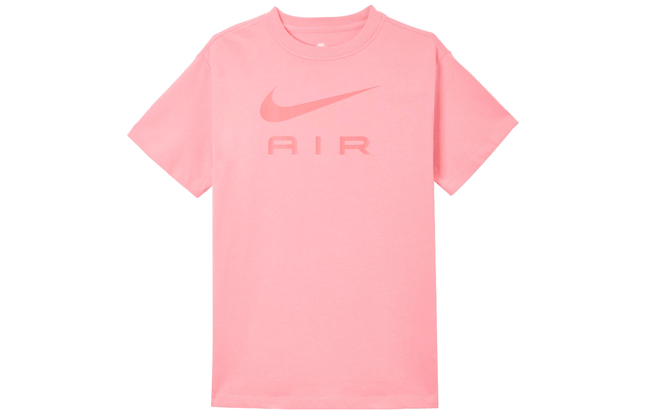 

Nike T Shirts Women s Peach Crew Neck Moderate Straight Fit DX7919-611 M