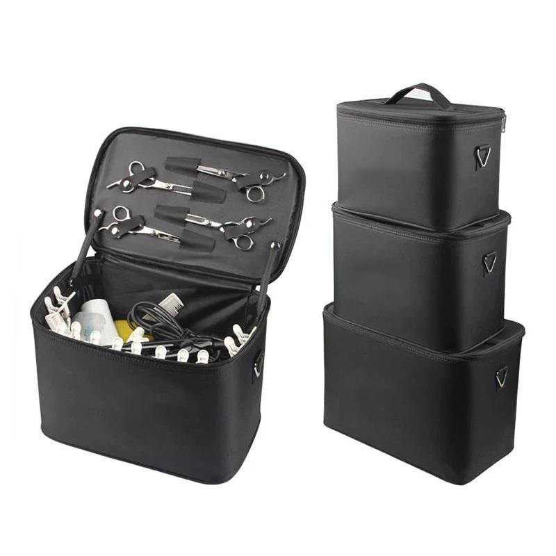 1Pcs Barber Hairdressing Tool Storage Bag Large Capacity Zipper Hair Stylist Organizer Case For Salon Home Travel Use