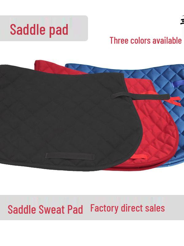 Universal English Saddle Pad: Thick Non-Slip Polyester Cotton for Large Horses, Ideal for Riding, Training, and Touring