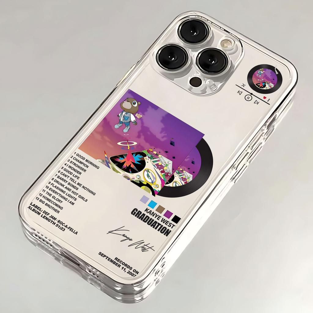 Rapper Kanye West Heißes Album Handyhülle für iPhone 11 12 13 14 15 16 Pro Max SE 7 8 Plus Mini X XS XR Weiche Stoßfeste Hülle