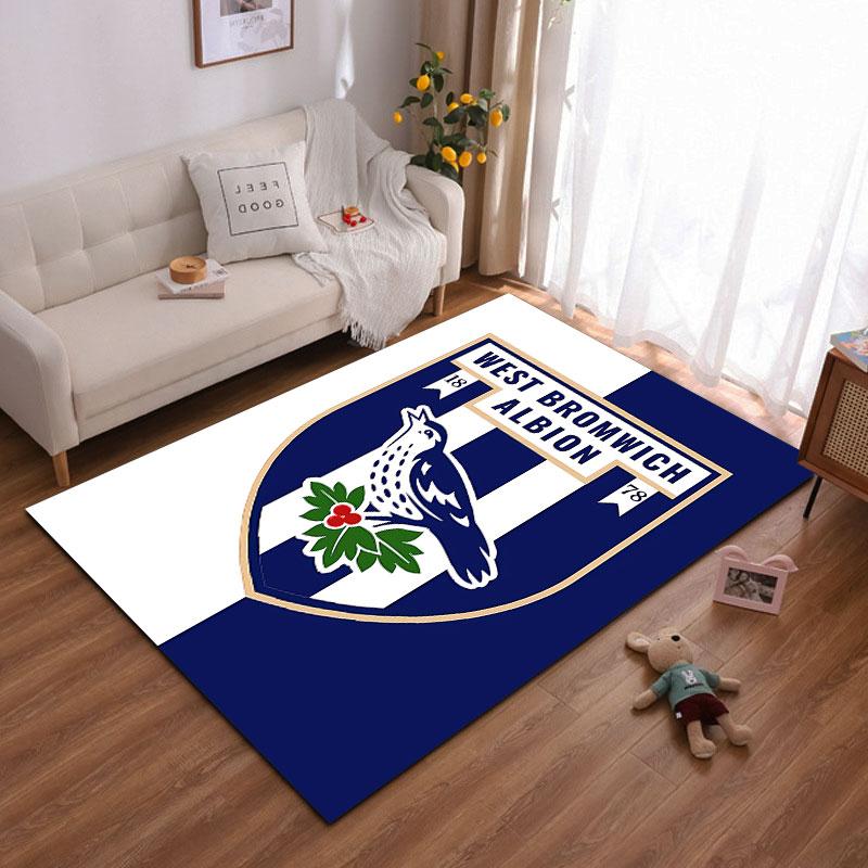 West Bromwich Albion Logo Carpet Suitable As a Non-slip Mat for the Living Room or Bedroom Sofa