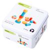 Children's Wooden Tangram & Domino Set with Peach Wood Sticks - Educational Building Block Toys