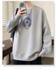 Men's Round Neck Hoodie, New Style: Spring, Autumn & Winter, Plus Velvet, Long Sleeve, Youth & Big Kids Trendy T-shirt