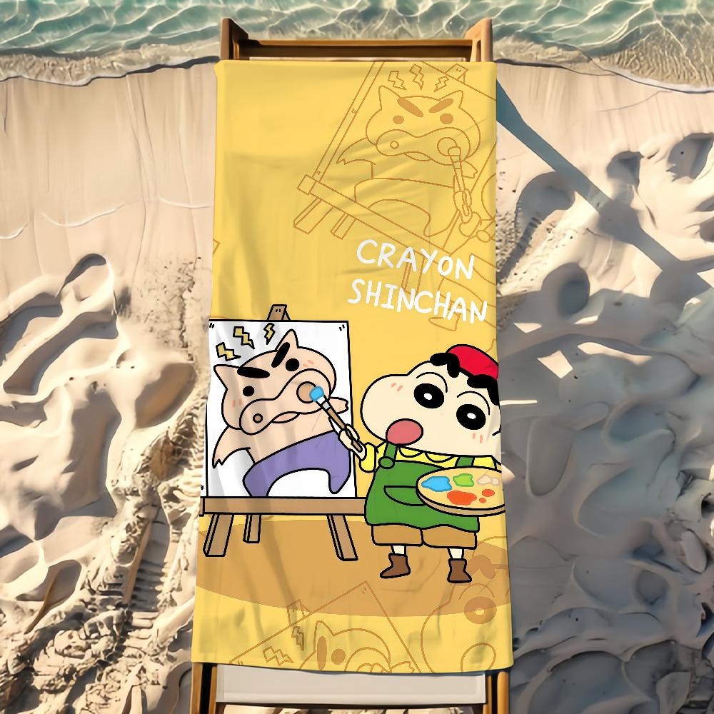 Cartoon C-Crayon S-Shin-Chan Towel Beach Towel Travel Lightweight Skin Friendly For Pool Beach Camping Cruise Summer