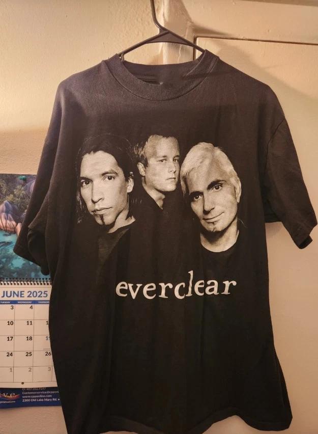 Vintage Everclear Band Black Unisex 100% Cotton T-shirt MC1084 3XL