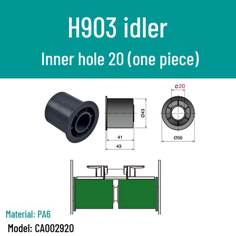 Double Row Nylon Support Wheel for Conveyor Systems
