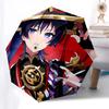 Samurai, Anime Automatic Opening and Closing, 8 rib Structure Portable Umbrella, Suitable for Men and Women in All Seasons  Perfect Gift for