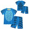 Children's Cartoon Print Short-sleeved Shorts Two-piece Suit