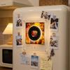 Rotating Disc Night Light with NFC Sensor Automatic Music Playback Acrylic Magnetic Refrigerator Decor Creative Display