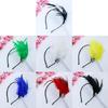 1920er Jahre Kopfschmuck Mardi Gras Party Feder-Haarband Damen Fascinator Stirnband
