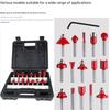 Professionelle Holzbearbeitungs-Fräser, 1/4-Zoll-Schaft, Industriestahl-Fräser mit verschiedenen Klingentypen und hoher Härte