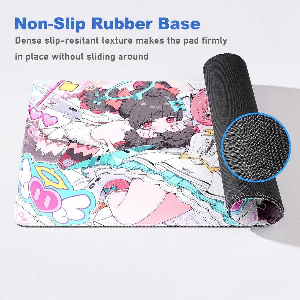 Kawaii Großes AOD Niedliche Engel der Täuschung Anime Mädchen Zenless Zone Zero Mauspads ZZZ Aria Chinatsu Mauspads XXL Spiel Tastaturmatte
