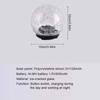 Solar crack glass ball garden lamp, waterproof garden decoration, geographical landscape, outdoor courtyard lamp