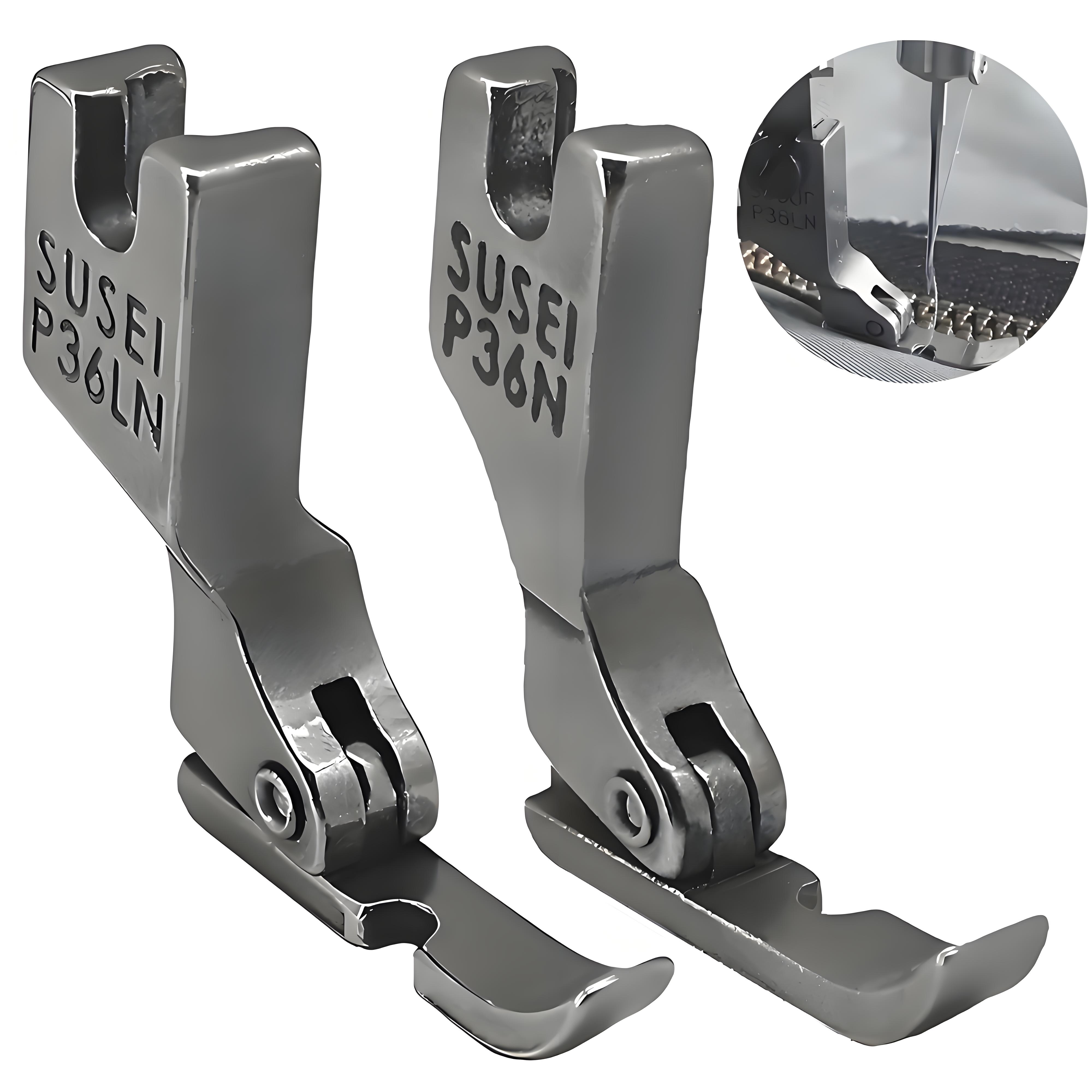 

2PCS Zipper Presser Foot Set #P36LN+P36N For Singer Brother Juki Industrial Lockstitch Sewing Machine Accessories