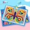 Kids Peg Puzzle Board Toy - 296 Large Building with Pegboard and Pattern Cards, Preschool Educational Learning Toy for Toddlers