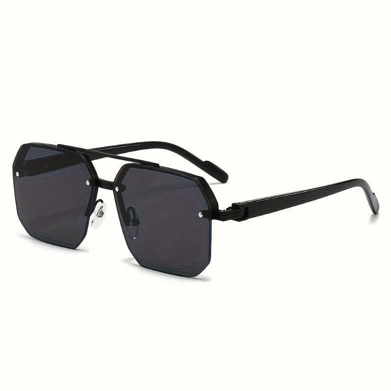 Men's Retro Double Beam Glasses Vintage Black Frames  Ideal Gift for Men Casual Style Stylish Detailing Statement Piece