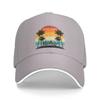 Punk Hawaii Aloha Beach Baseball Cap for Women Men Adjustable Tropical Palm Tree Dad Hat Outdoor
