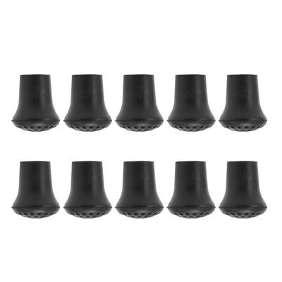 10 Pack Walking Support Rubber Ends Anti Slip Walking Support Ferrule Protectors 19mm Inner Diameter