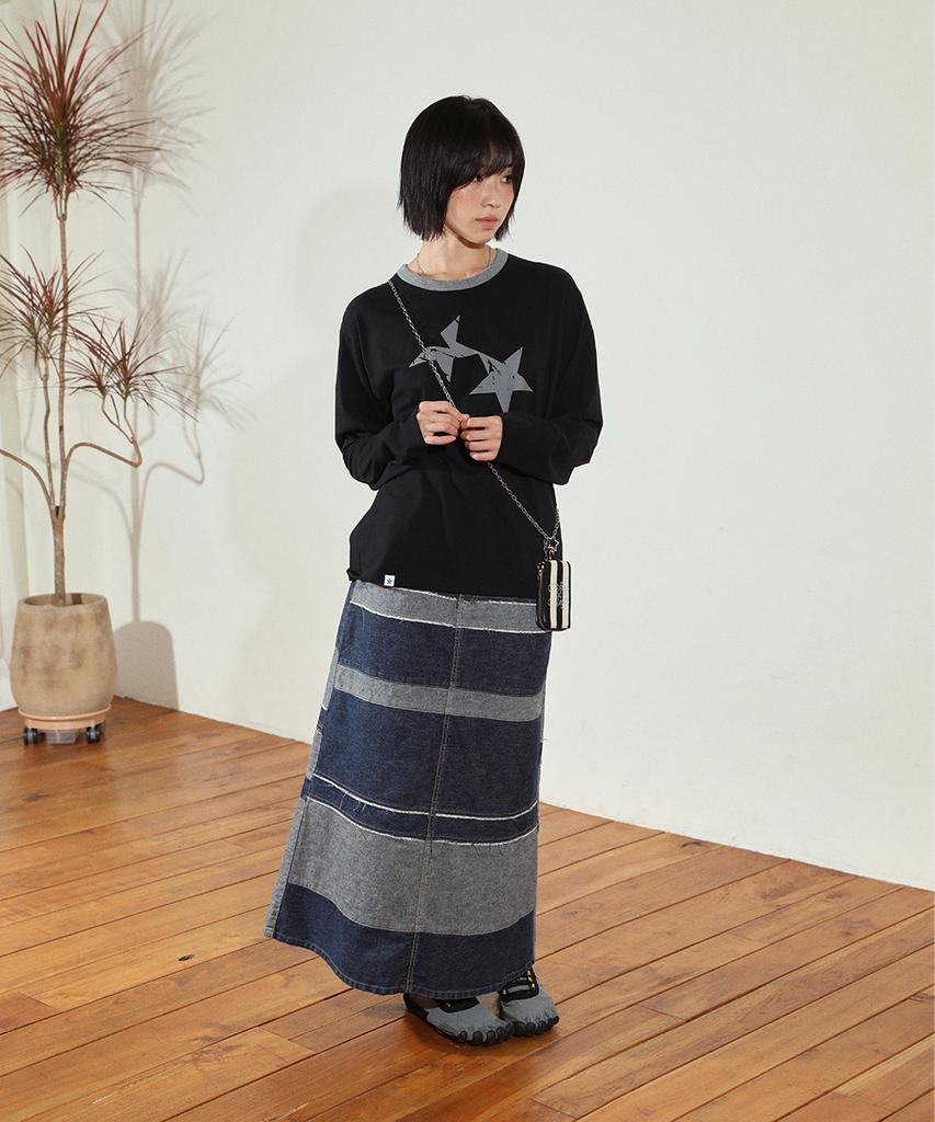 CAVISH Twin Star Ringer Ls Tee Black(Cv2Ffut577A)
