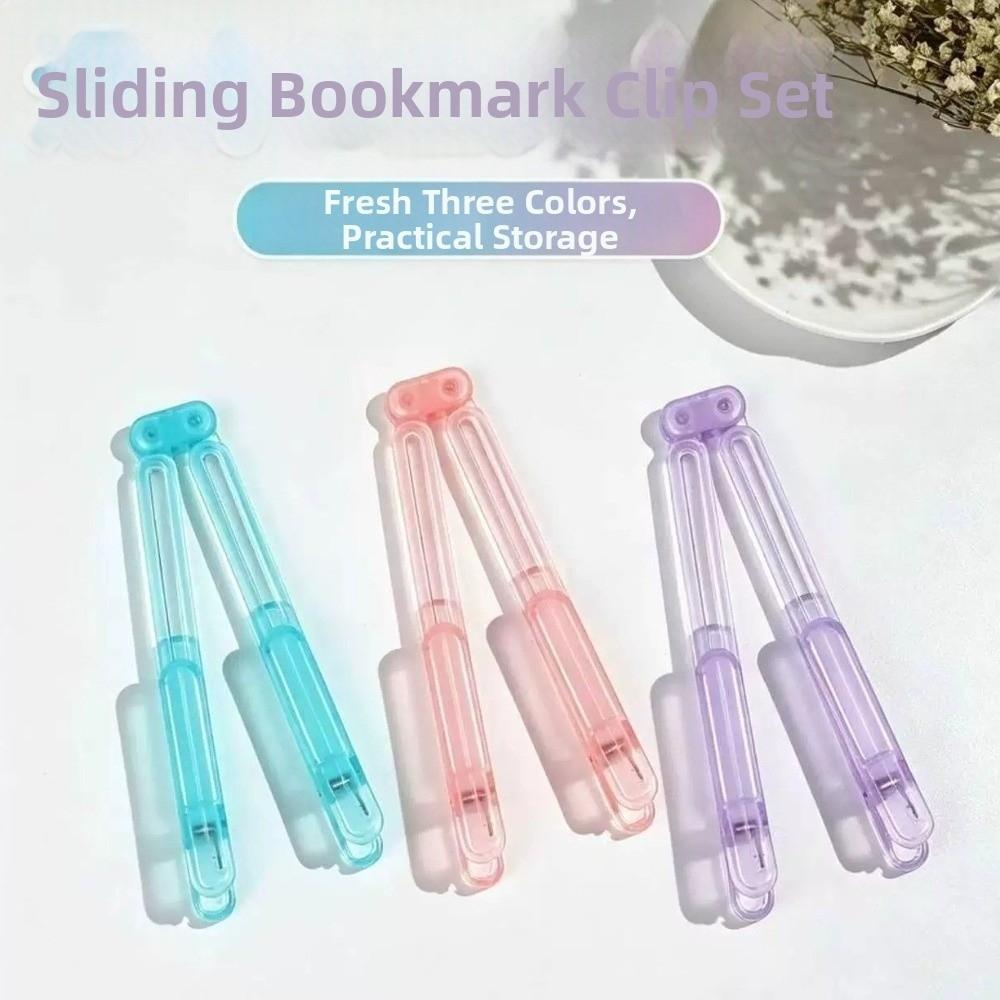 Multi-functional Reading Book Clip Slidable Folding Book Clip Convenient Books Fixed Clip Student