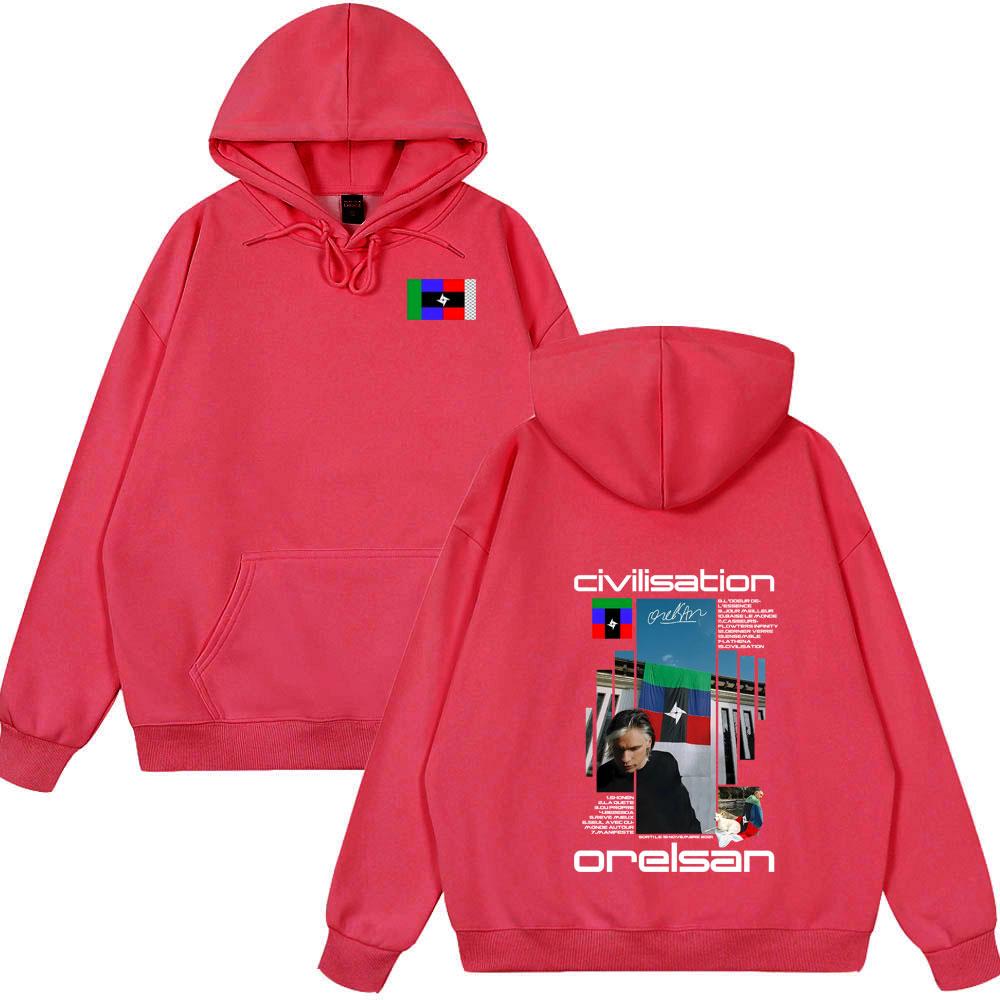 

Hot Sale Hoody Rapper Orelsan Civilisation Album Hoodie Women Hip Hop Fashion Streetwear Male Casual Oversized New Style Clorhes S