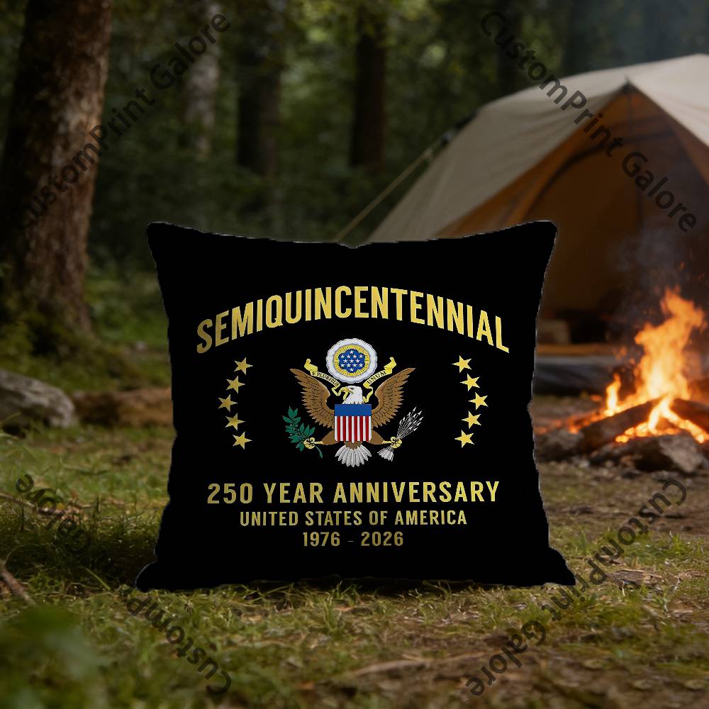 

Semiquincentennial American 250 Square Throw Pillow Cover Multiple Sizes Soft for Sofa Bedroom Living Room Home Decorative 30x30 cm