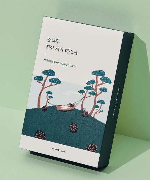 ROUND LAB Pine Calming Cica Mask (10 Sheets)