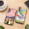 E-esthetic Art Print Phone Case For Samsung S25,S24,S21,S22,S23,S30,Ultra,S20,Plus,Fe,Soft Silicone Black Cover