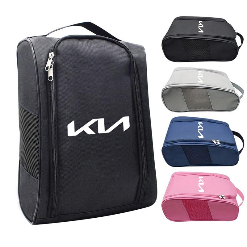 Car Sneaker Storage Bag Travel Outing Shoes Storage Zipper Style For Kia Rio Ceed Sportage Cerato Soul Sorento Picanto Optima cvufy50