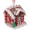 Realistic House Style Christmas Hanging Ornament Resin Material Xmas Tree Decor Festive Party Living Room Decoration