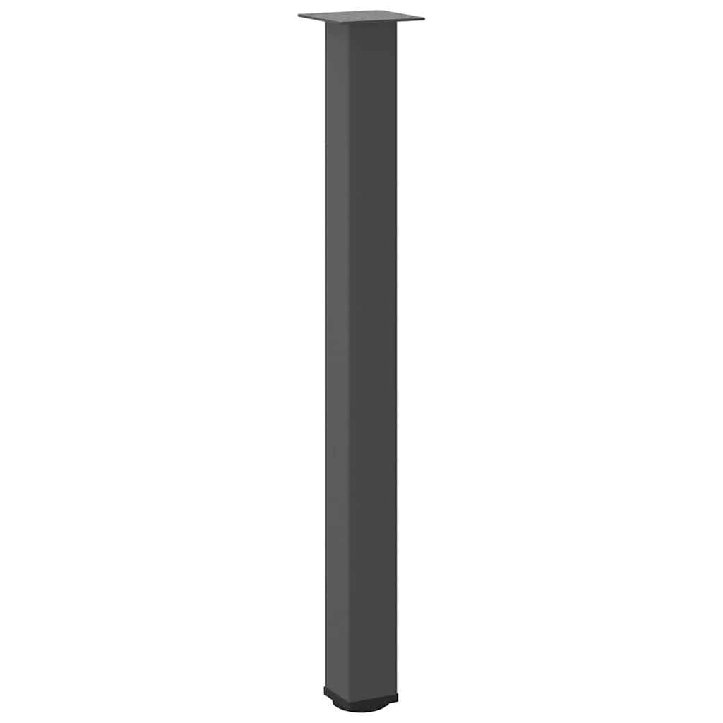 Vidaxl Nogi Do Stolika Kawowego, 4 Szt., Antracyt, 90-92 Cm, Stal
