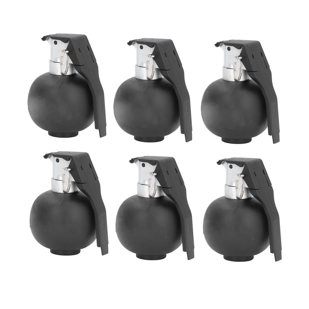 6PCS Kids Hand Grenades Toy with   Sound Light Effect Role Playing Props Fake Grenade Toy