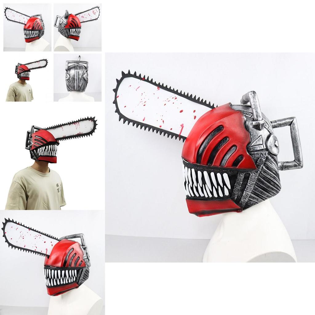 Maschera in Lattice Non Tossico Materiale Maschera Chainsaw Man Pochita Accessori Cosplay
