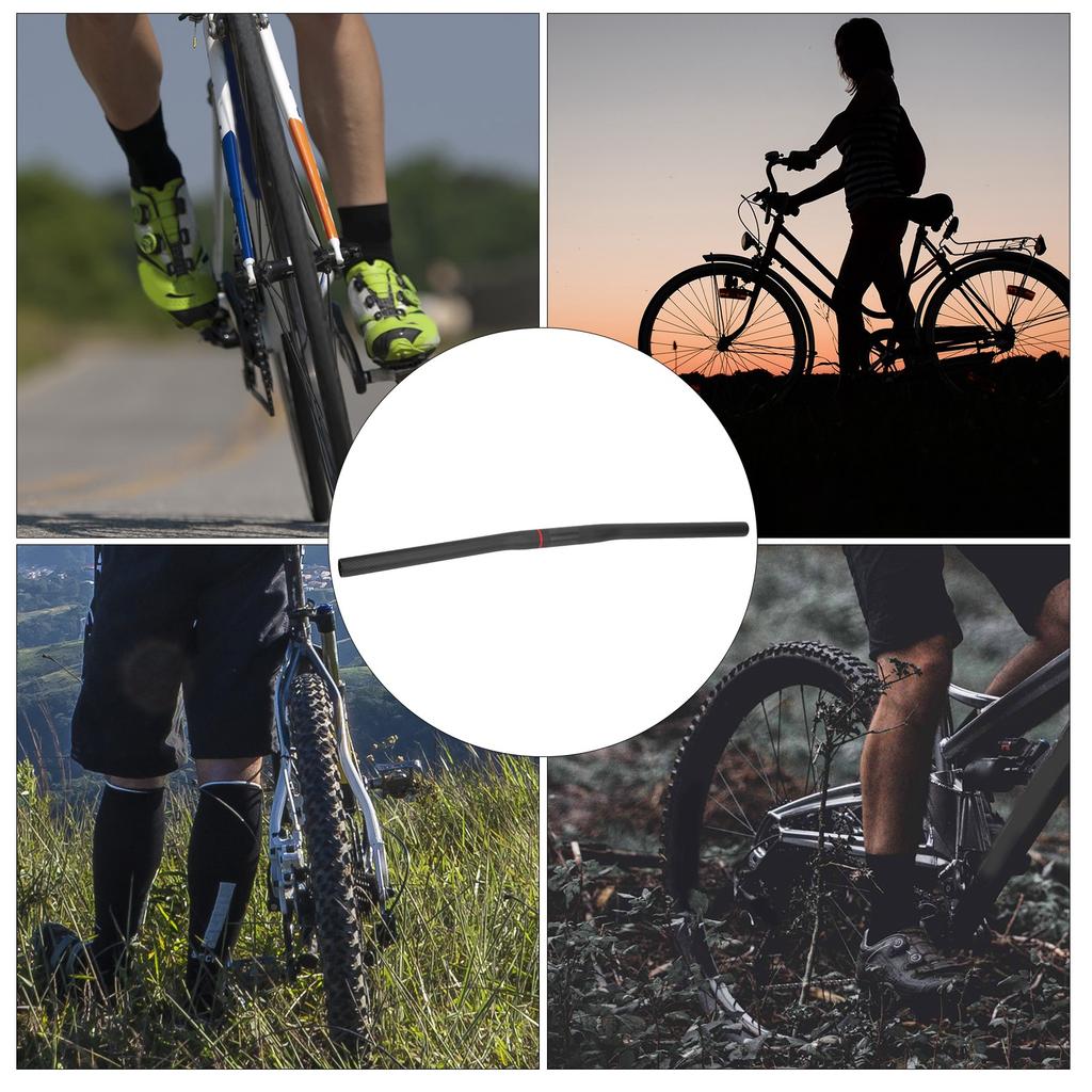 Carbon   Folding Bike Straight Handlebar 25.4x580MM Bike Cycling Accessory