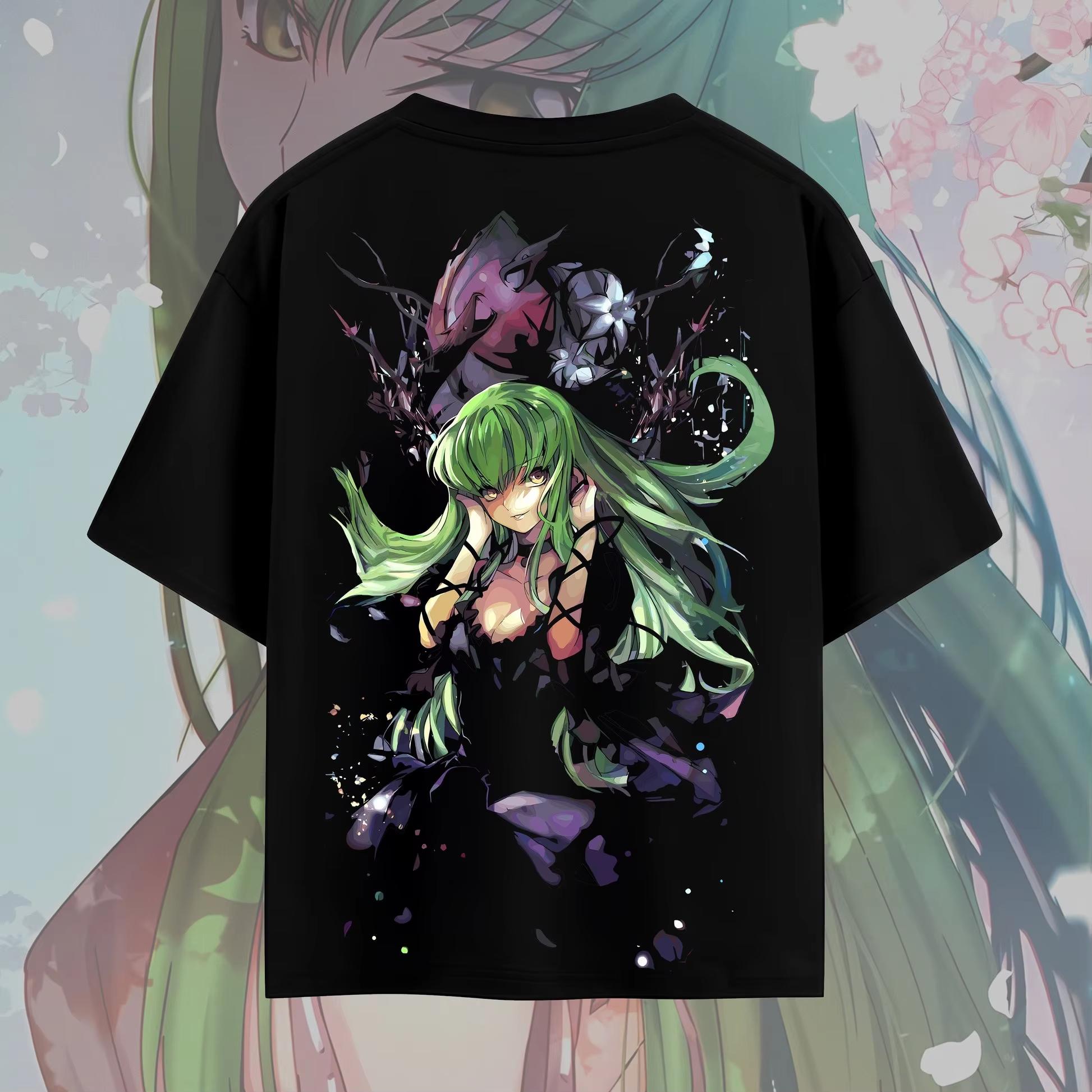 2026 Summer Anime Code Geass Oversized Lelouch Lamperouge Emperor Print Casual Streetwear T-Shirt 4XL
