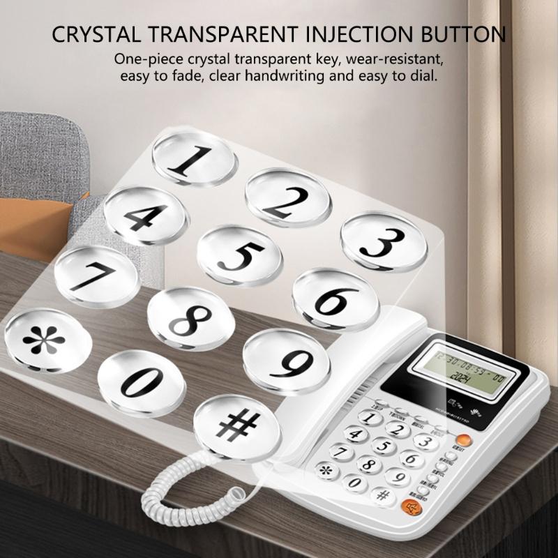 Desk Telephone Fix Landline Phone Noise Reduction For Home And Hotel Use With Clear Sound And Quick Dials