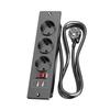 Recessed Power Strip with 2 Sockets USB A USB C Ports Embedded Furniture Charging Station for Desk Nightstand Cabinet