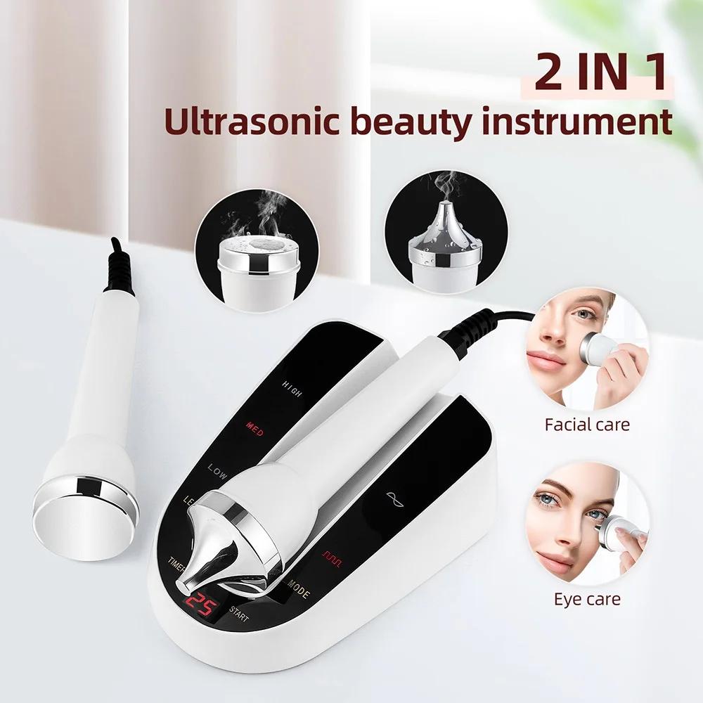 Ultrasonic High Frequency Skin Care Beauty Device - Face & Eye Massager for Deep Cleansing, Face Lifting, Anti-Aging & Home & Salon SPA Use