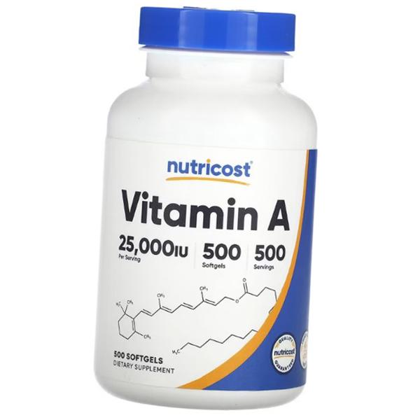 

Vitamin A, Vitamin A 25000, Nutricost 500 softgels (36647043) 500softgels