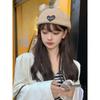 New Autumn and Winter Beret Female Painter Hat Big Head Circumference Warm Tweed Love and Wear Baseball Cap Back